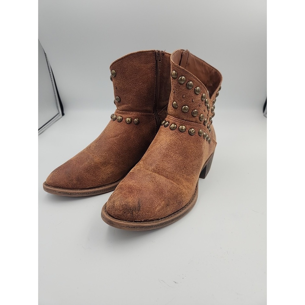 Coconuts By Matisse Roundup Studded Ankle Boots‎ Suede 7.5